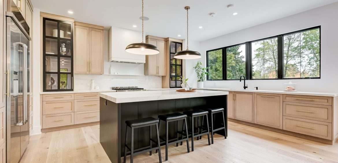 Renovated and remodeled kitchen