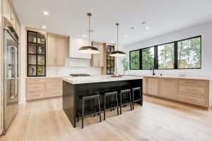 Renovated and remodeled kitchen